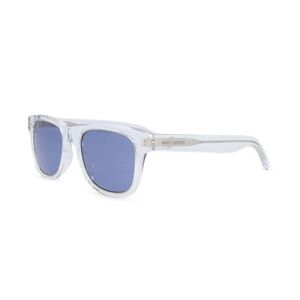 Saint Laurent Men's 50 MM Clear and Blue Sunglasses